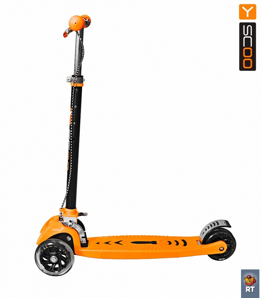 Самокат Maxi City RT Simple Gagarin трансформер с ручным тормозом, orange  
